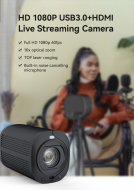 Camera Livestream KT - S10MS Zoom quang 10X - Katovison